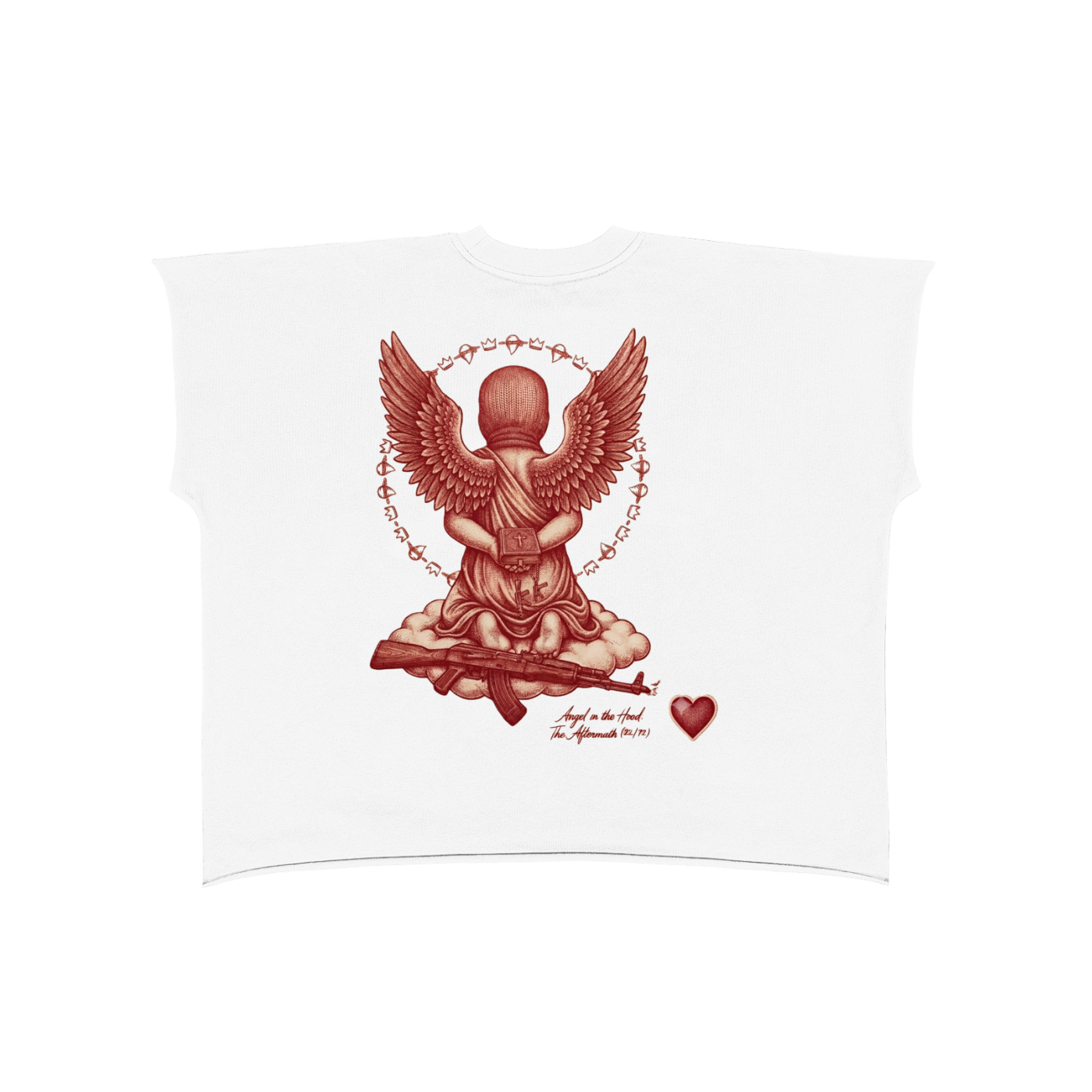 Raw Edge Boxy Non-Shrink T-Shirt